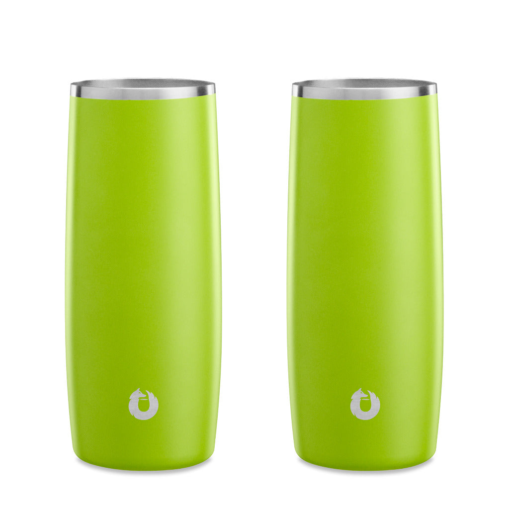 Lime: Stainless Steel Highball Glass, set of 2 Lime