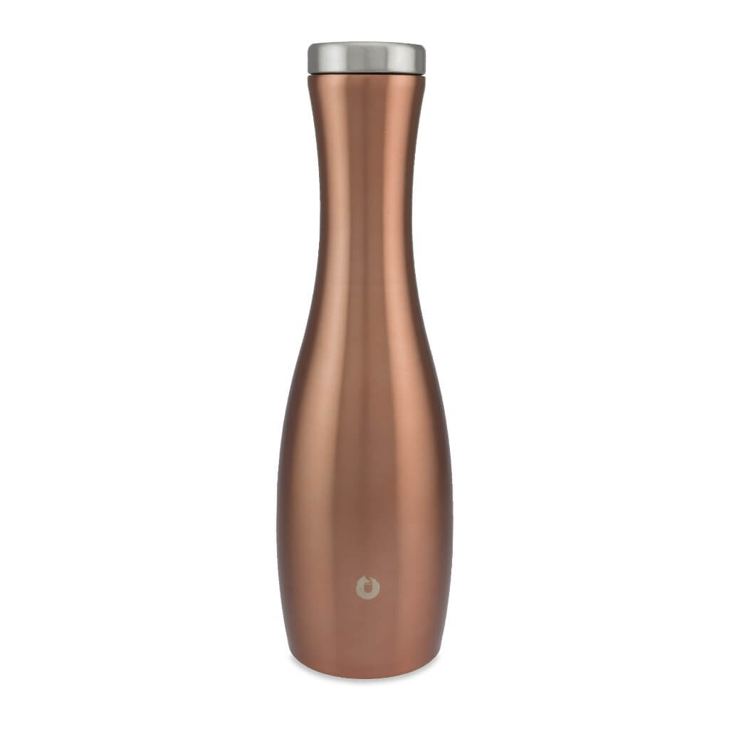 Gold: stainless steel wine carafe gold