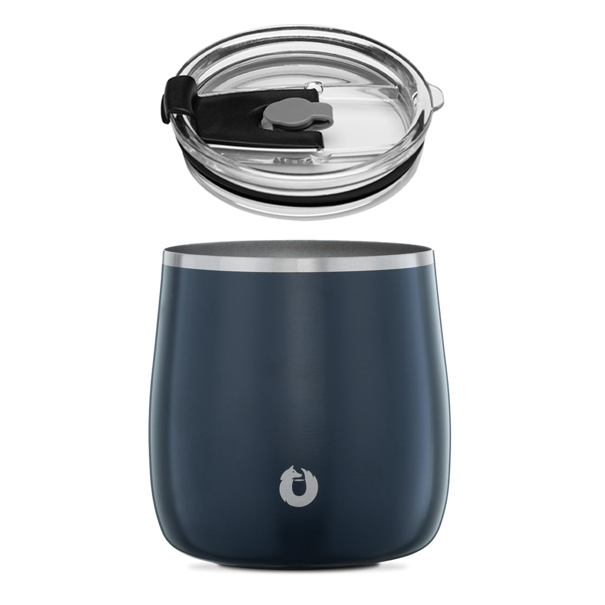 14oz XL Insulated Stainless Steel Rocks Glass with Lid, Navy