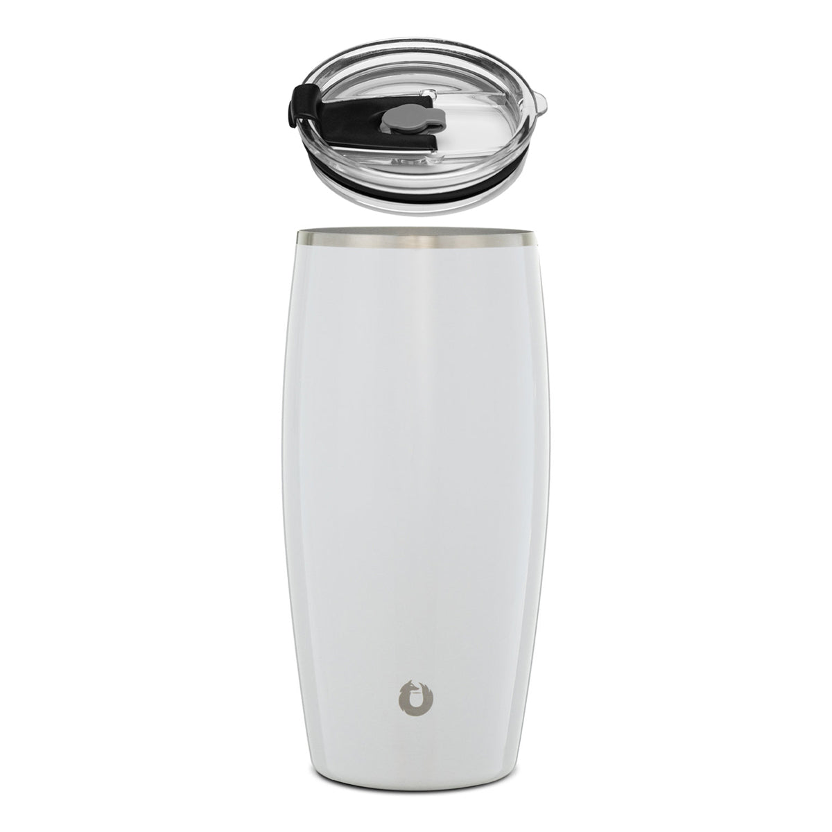 26oz XL Insulated Stainless Steel Beer Glass with Lid - Shimmer White