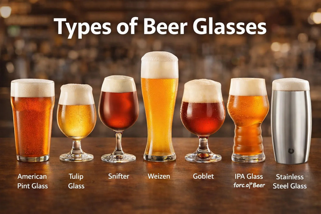 Complete Guide to Beer Glass Types: Design, Function & Flavor (With Pi – Snowfox