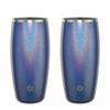 Shimmer Blue: x Stainless Steel Beer Glass, Set of 2  Blue