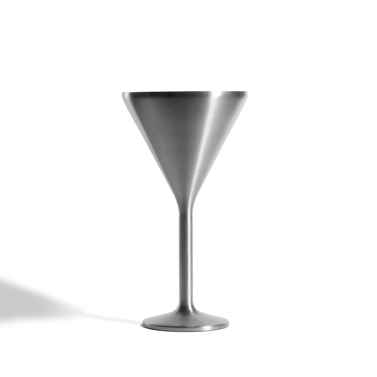 Stainless Steel Stemmed Martini Glass , Steel