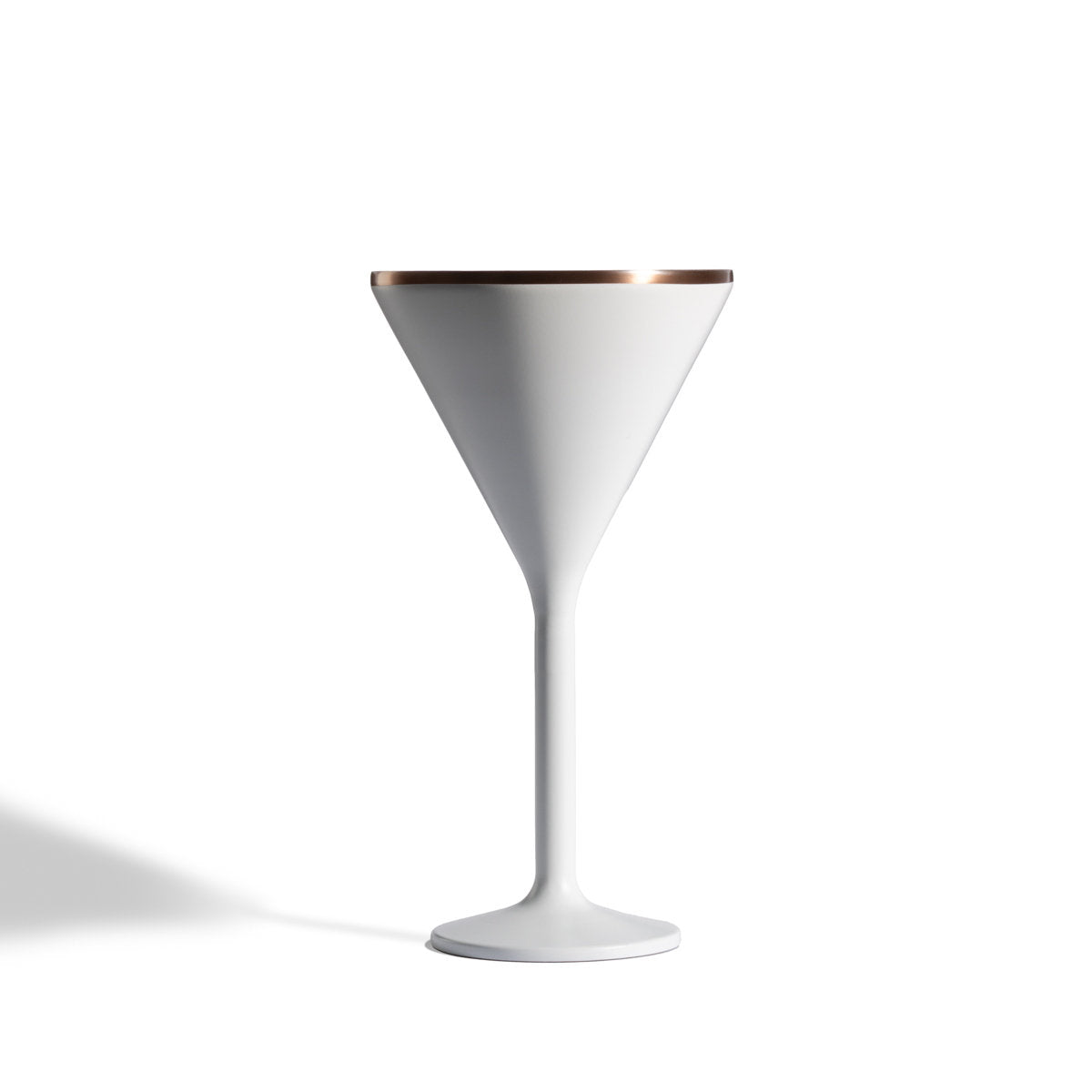 Stainless Steel Stemmed Martini Glass , White