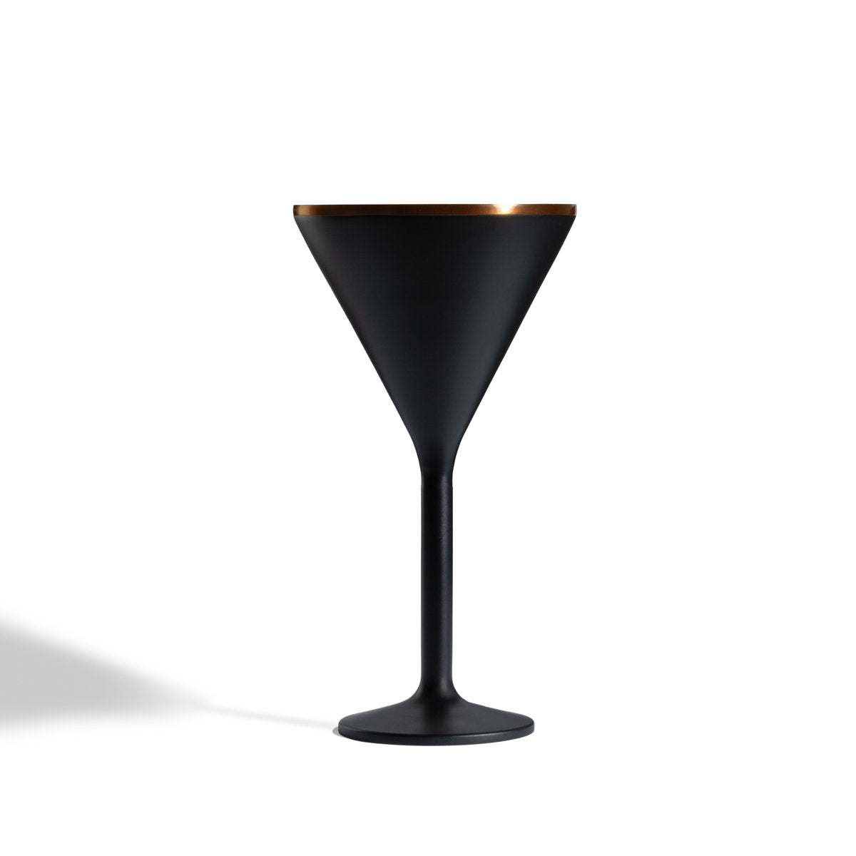 Stainless Steel Stemmed Martini Glass , Black