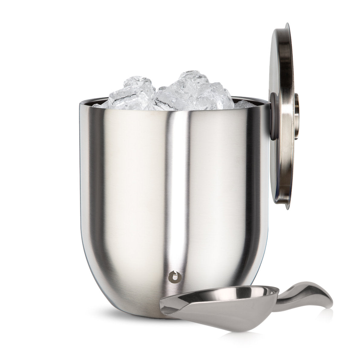 Stainless Steel Ice bucket with Lid and Scoop, Steel