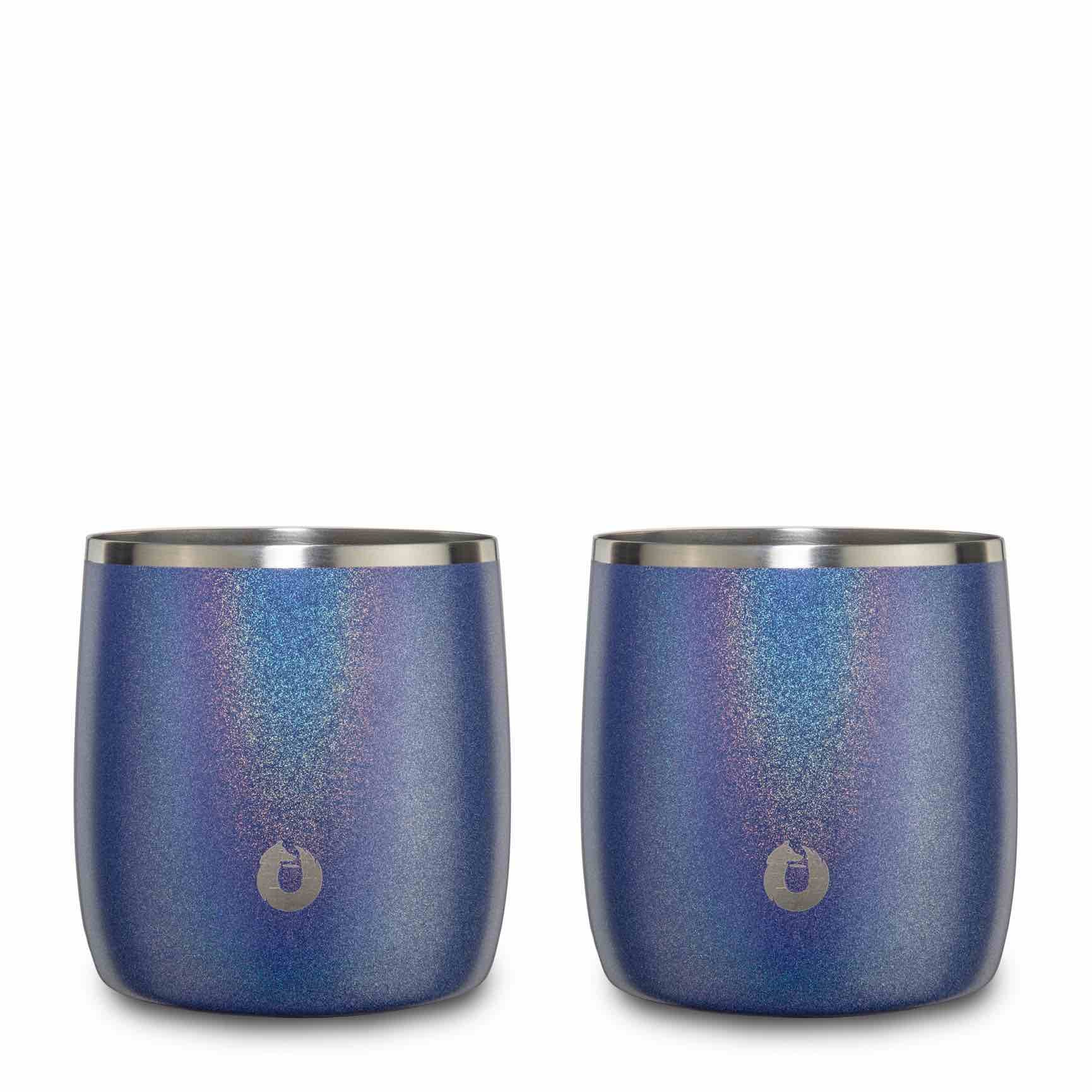 Blue Steel Rocks Stainless Steel Rocks Glass | SnowFox – Snowfox