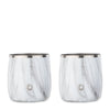 Marble: stainless steel rocks glass, set of 2 marble