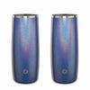 Shimmer Blue: Stainless Steel highbal Glass, set of 2 Blue