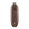 Stainless Steel Cocktail Shaker, Dark Walnut