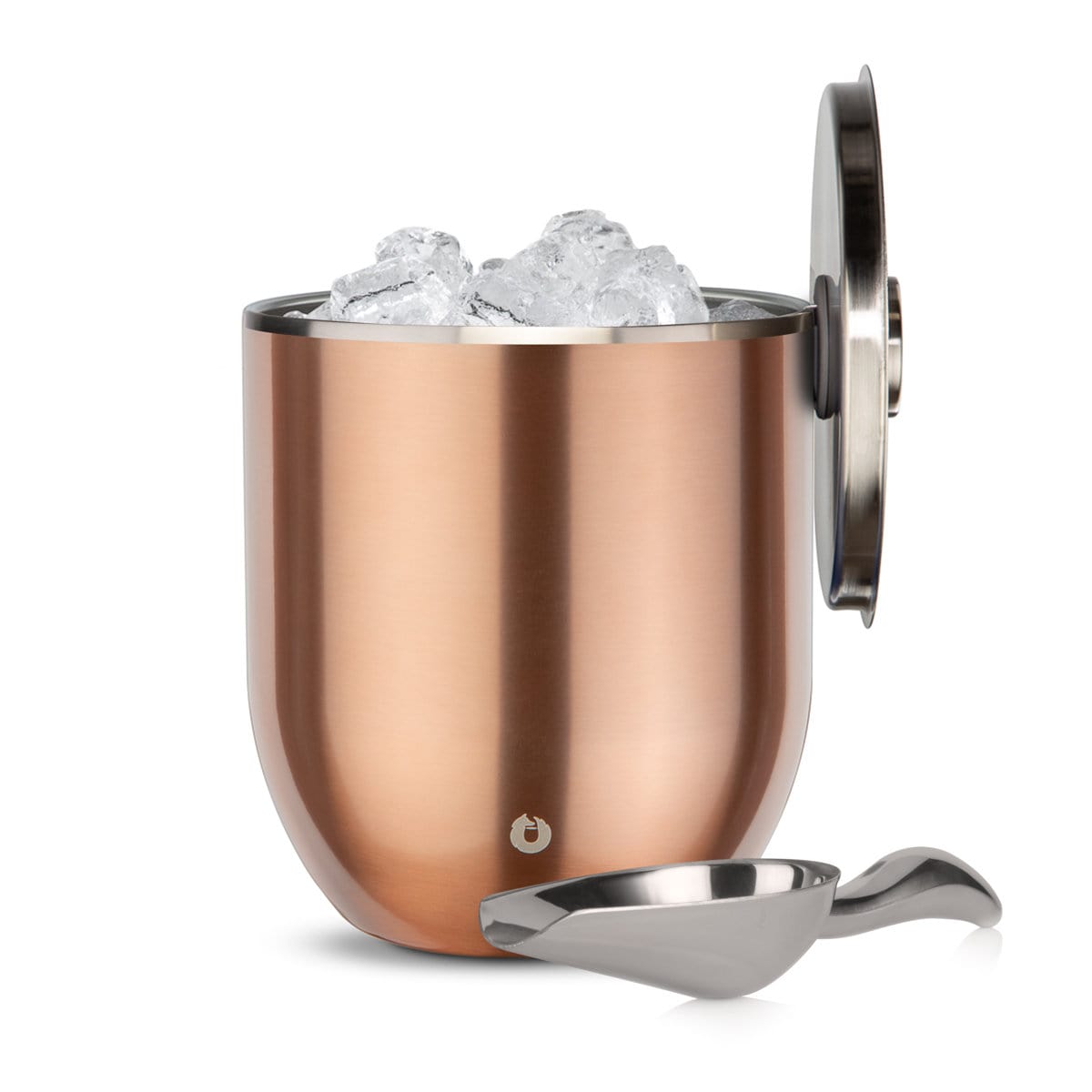 Stainless Steel Ice bucket with Lid and Scoop, Gold