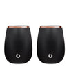 Black: stainless steel grand pinot wine glass, set of 2 black