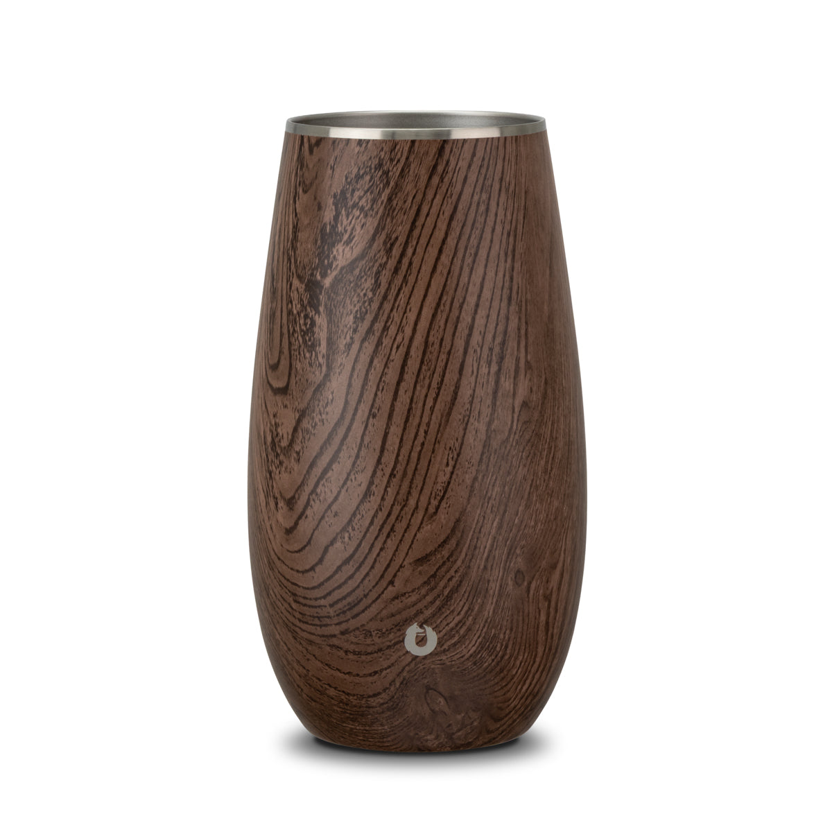 Stainless Steel Wine Chiller - Dark Walnut