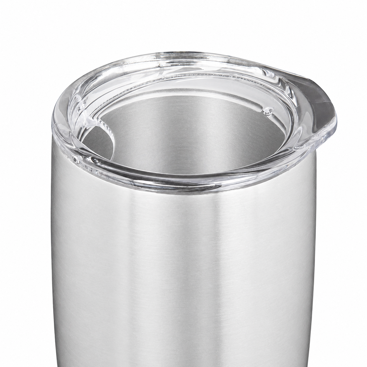 Stainless Steel Beer Glass with Lid, Steel