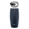 26oz XL Insulated Stainless Steel Beer Glass with Lid - Navy Blue