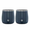 14oz XL Insulated Stainless Steel Rocks Glass, Set of 2 - Navy